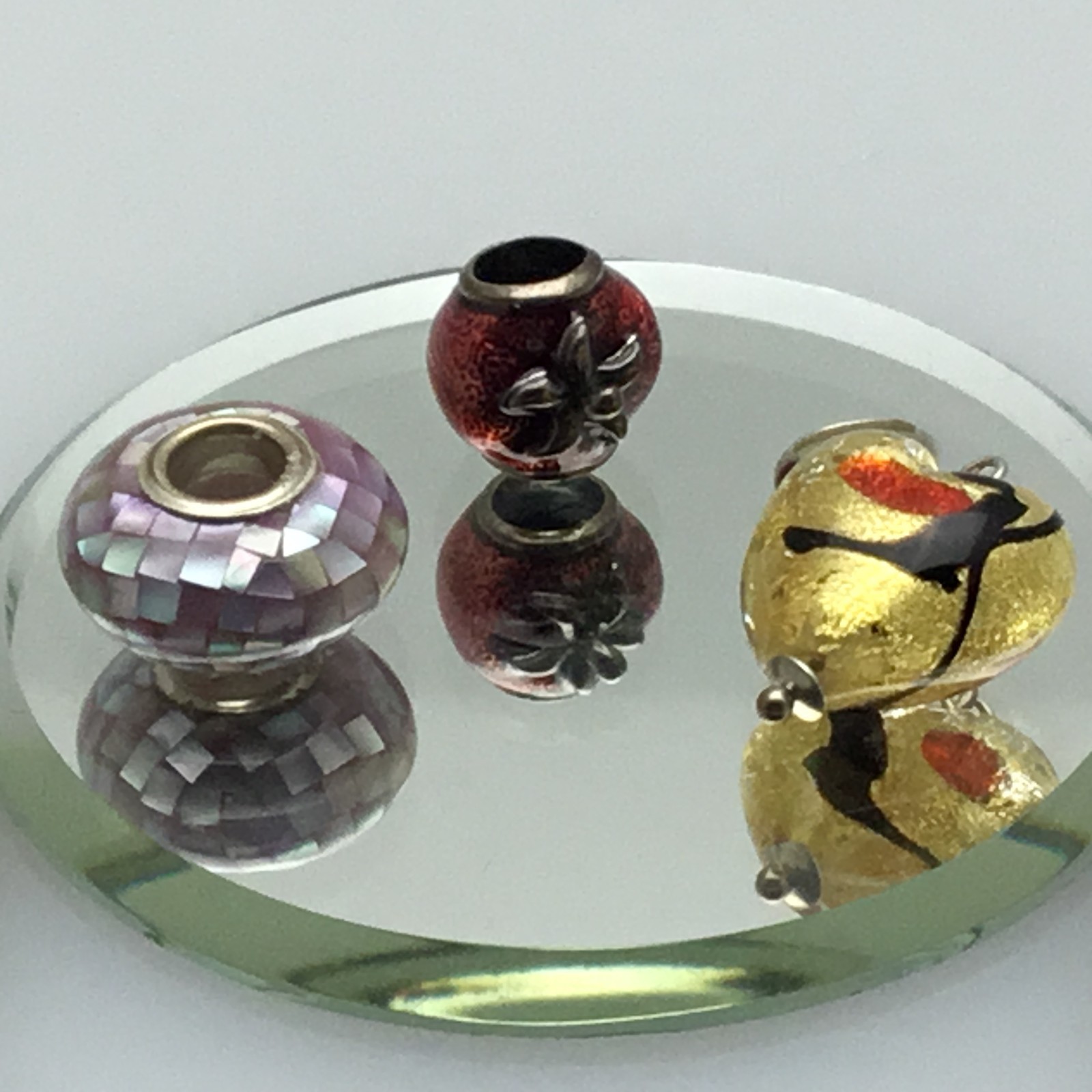 Sterling Silver Colorful Kera Beads