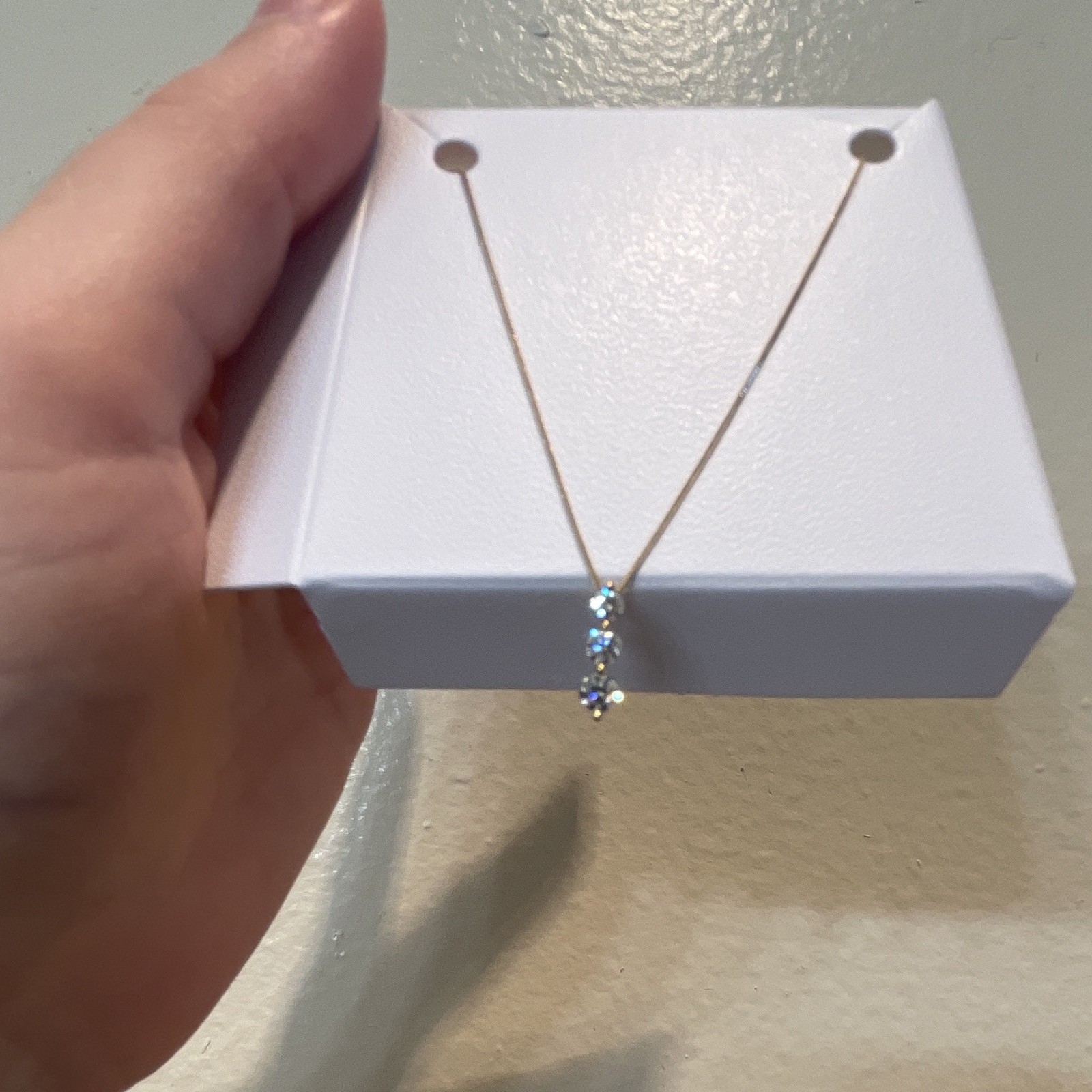 10k Yellow Gold 1/3 cttw Lab Grown Diamonds Pendant Necklace New