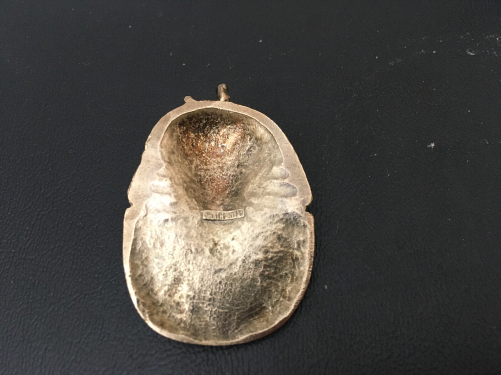 Egyptian Revival 925 sterling silver pharaoh snake head wadjet pendant by JCF