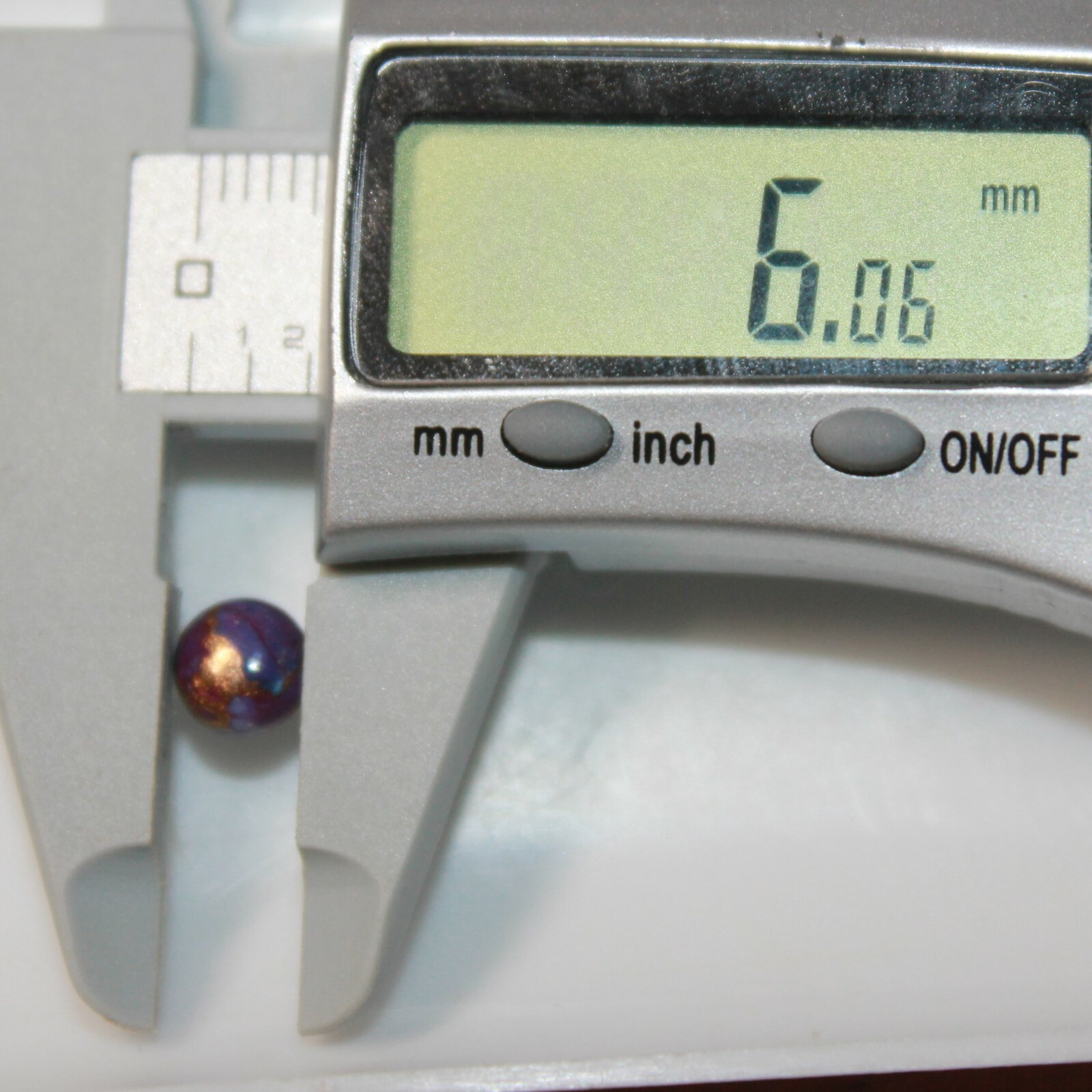 Purple Copper Turquoise 4mm, 5mm, 6mm, 8mm, 9mm, 10mm Cabochon Round Gemstone(s)