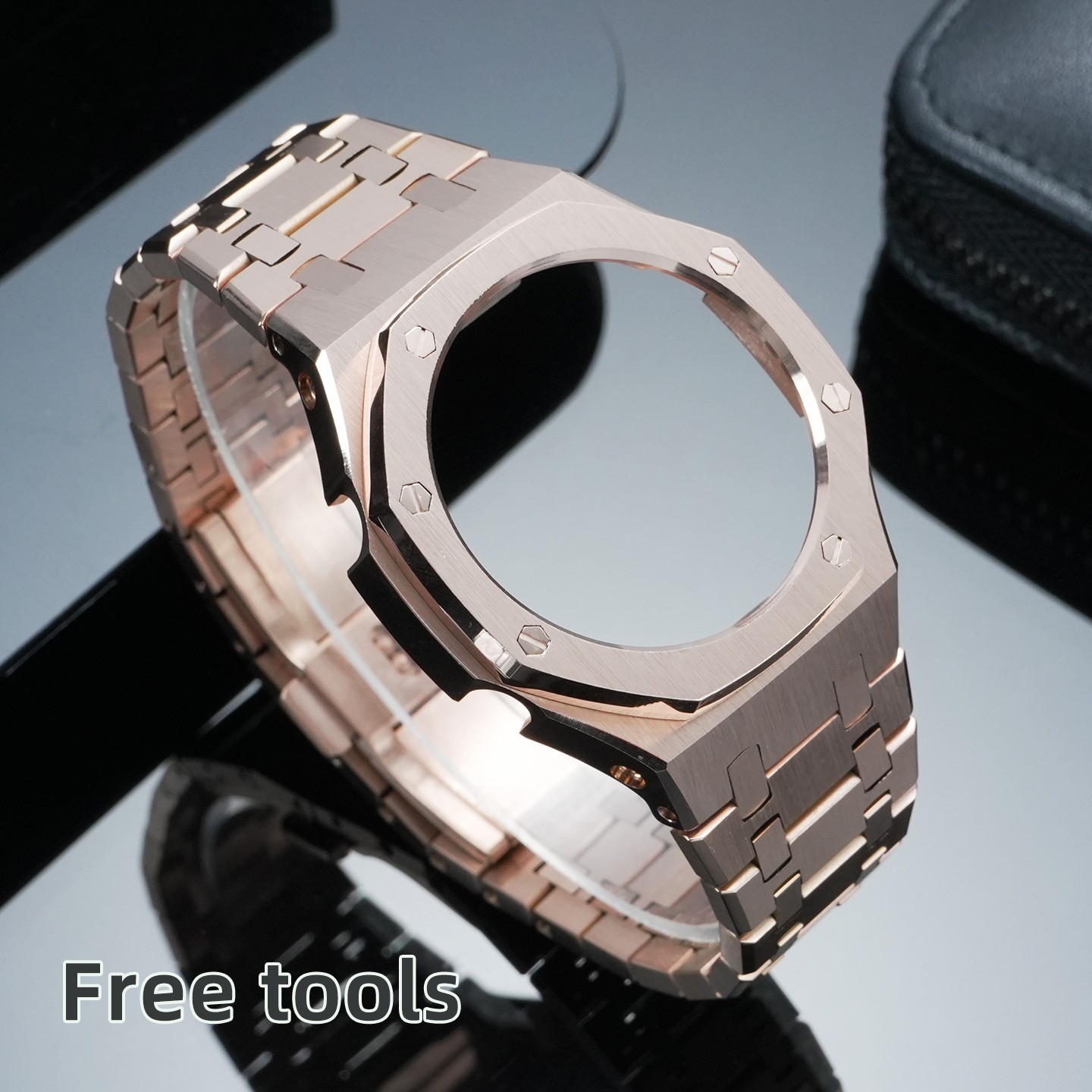 For Casio GA-2100 GA-2110 GA-B2100 CasiOak Mod Kit GA2100 Steel Watch Case Strap