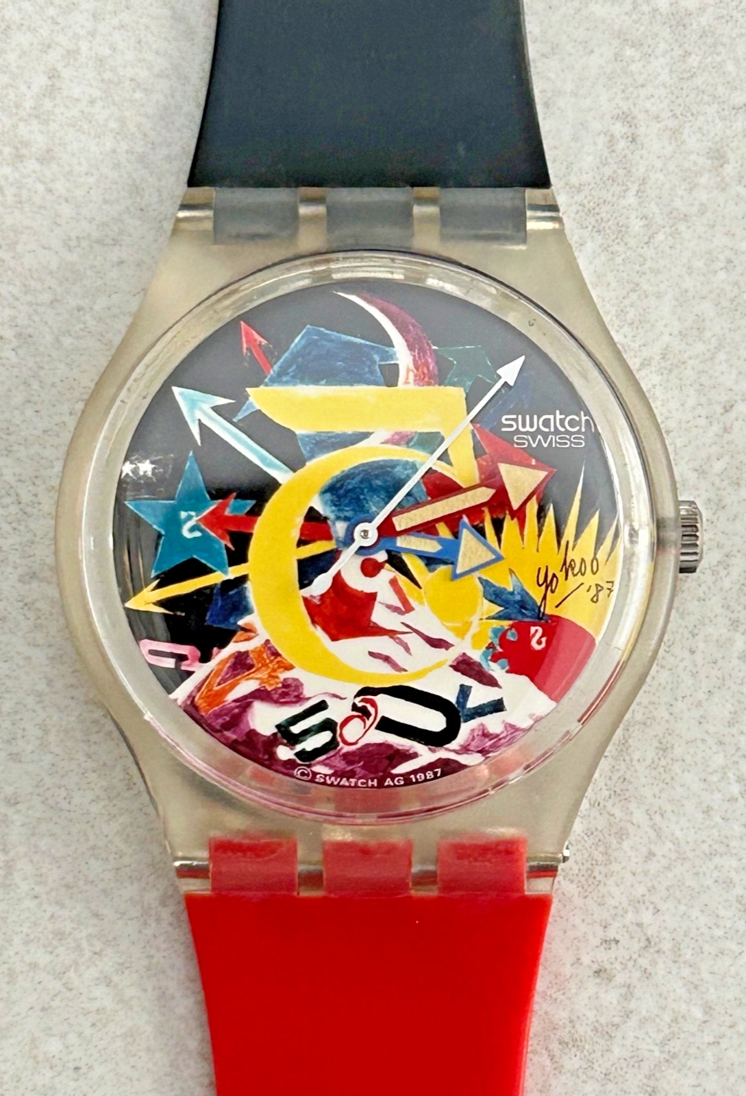 Swatch Art Special – Rorrim 5 – GZ107 – 1987 – Tadanori Yokoo – Rorrim 5 Shirt