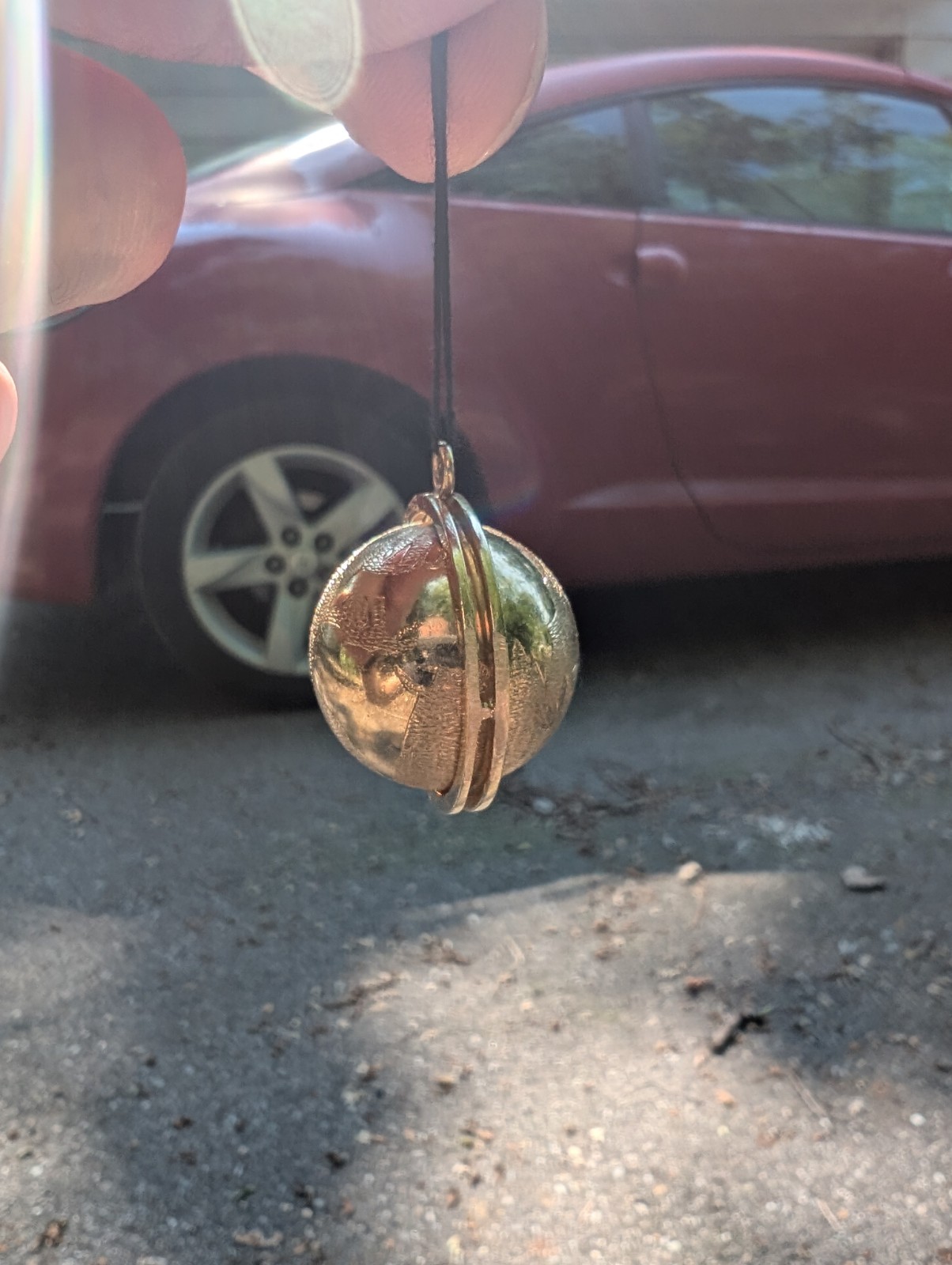 Vintage 14k Solid Yellow Gold Spinning World Globe Pendant Charm Big/Heavy 15g+