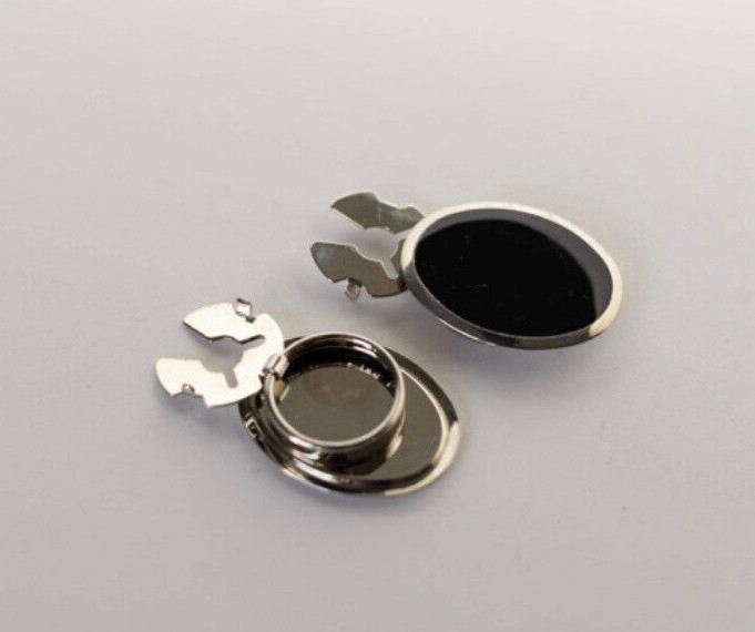 BRAND NEW Black Button Covers for Men Shirts. Cuff Enhancers. Tuxedo Swank OVAL