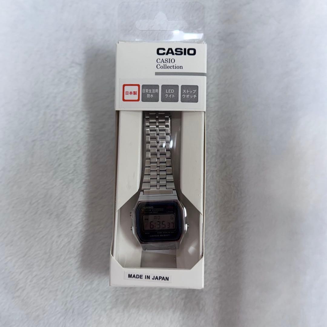 Brand new, unused, made in Japan, Casio A159WA-N1JH watch.