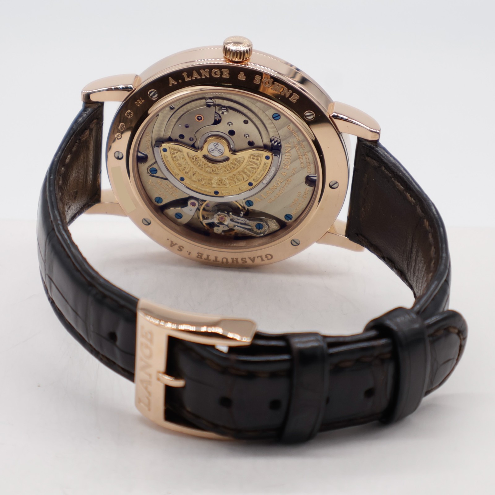 A. Lange & Söhne Saxonia 18k Rose Gold Automatic 40mm 307.032 Leather