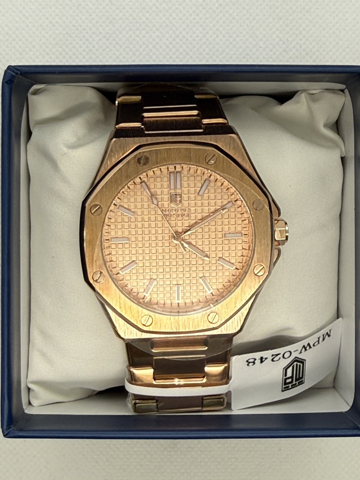 Invicta Prestige MPW-0248 Men’s Watch 44mm Rose Gold Quartz Flame Fusion