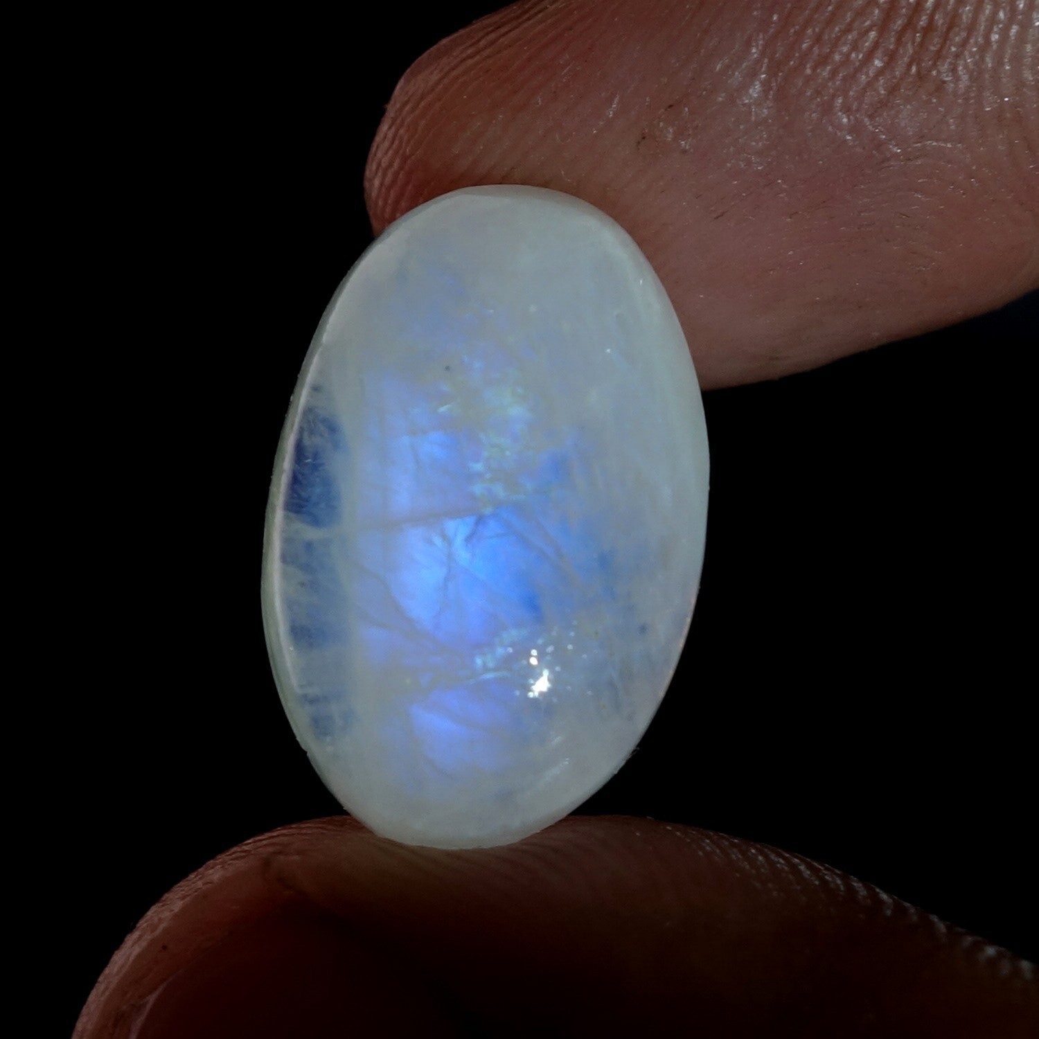 13.90 Cts 100%Natural A1 Quality Blue Moonstone Pendant Making Oval Cab 12X19 MM