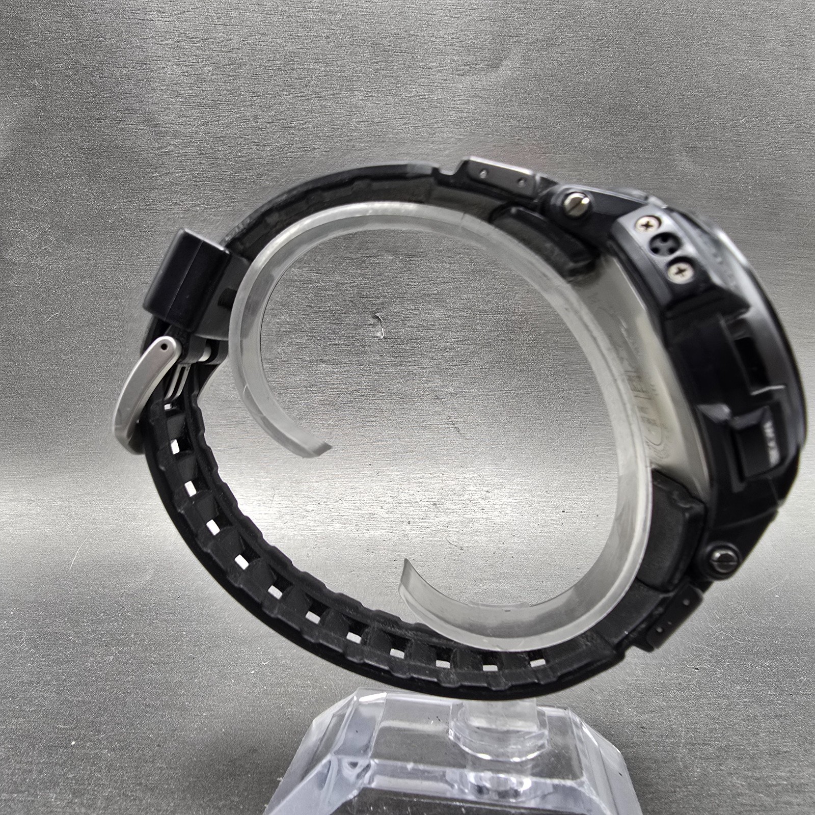 Casio Pro Trek PRG-510 Watch Men 49mm Black Solar Triple Sensor Alarm Round Runs