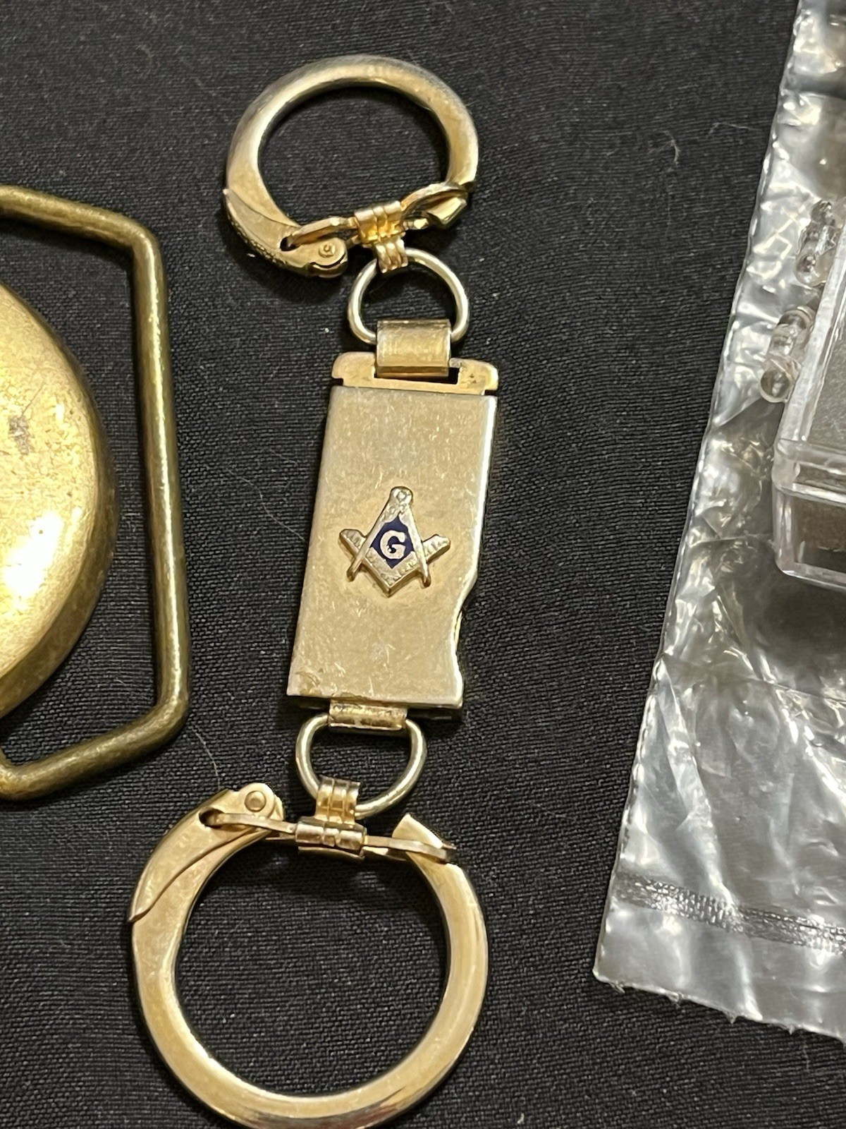 Vintage Masonic Estate Lot Knights Templar Rings Pins Buckle Coins Tie Bar