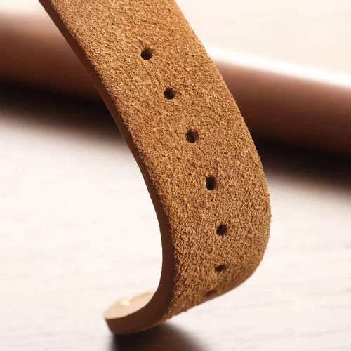 18 19 20 21 22 MM Soft Suede Leather Vintage Strap Watch Band Quick Release