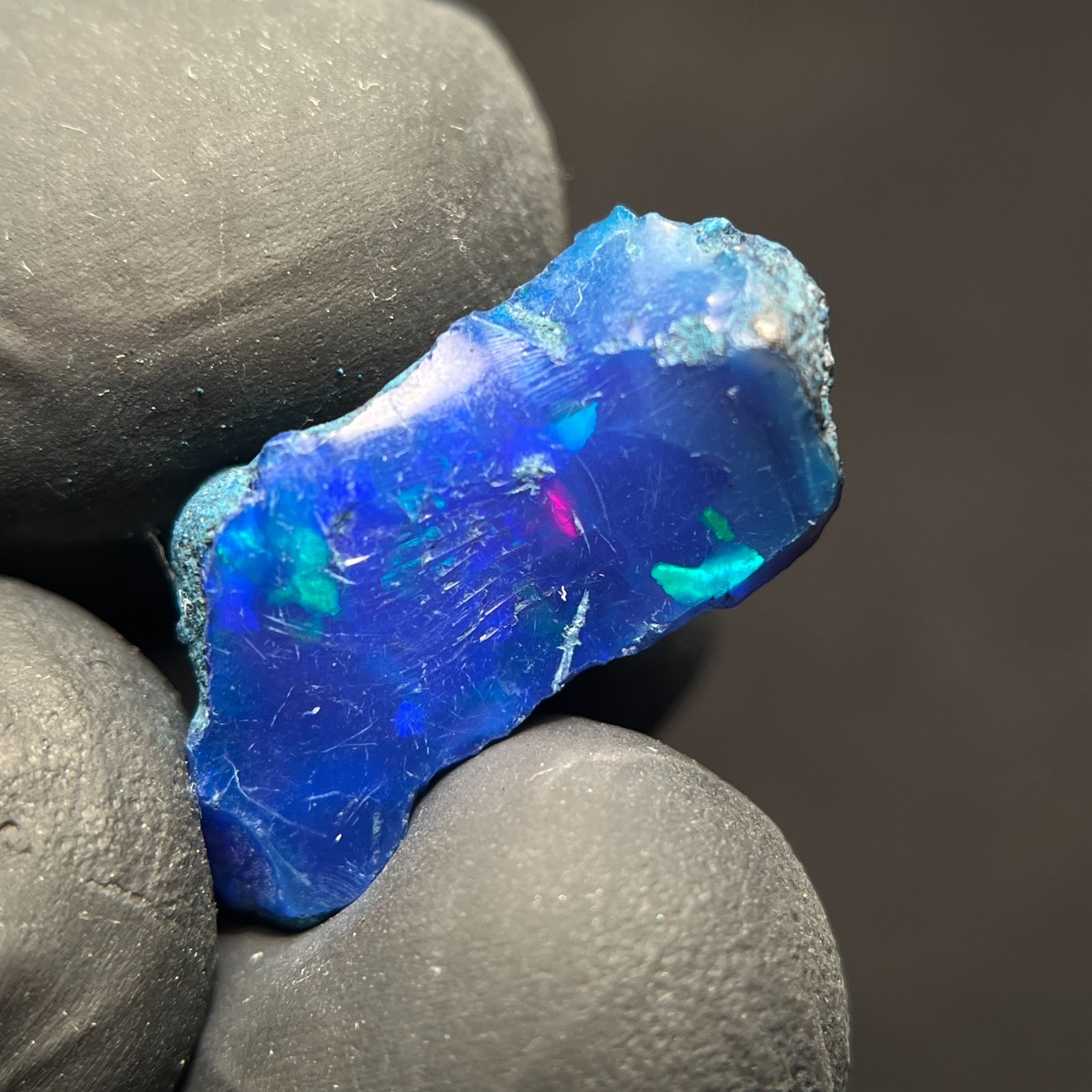 4.90 Cts Dry Blue Opal Rough Natural Ethiopian Welo Opal Raw Loose Gemstone