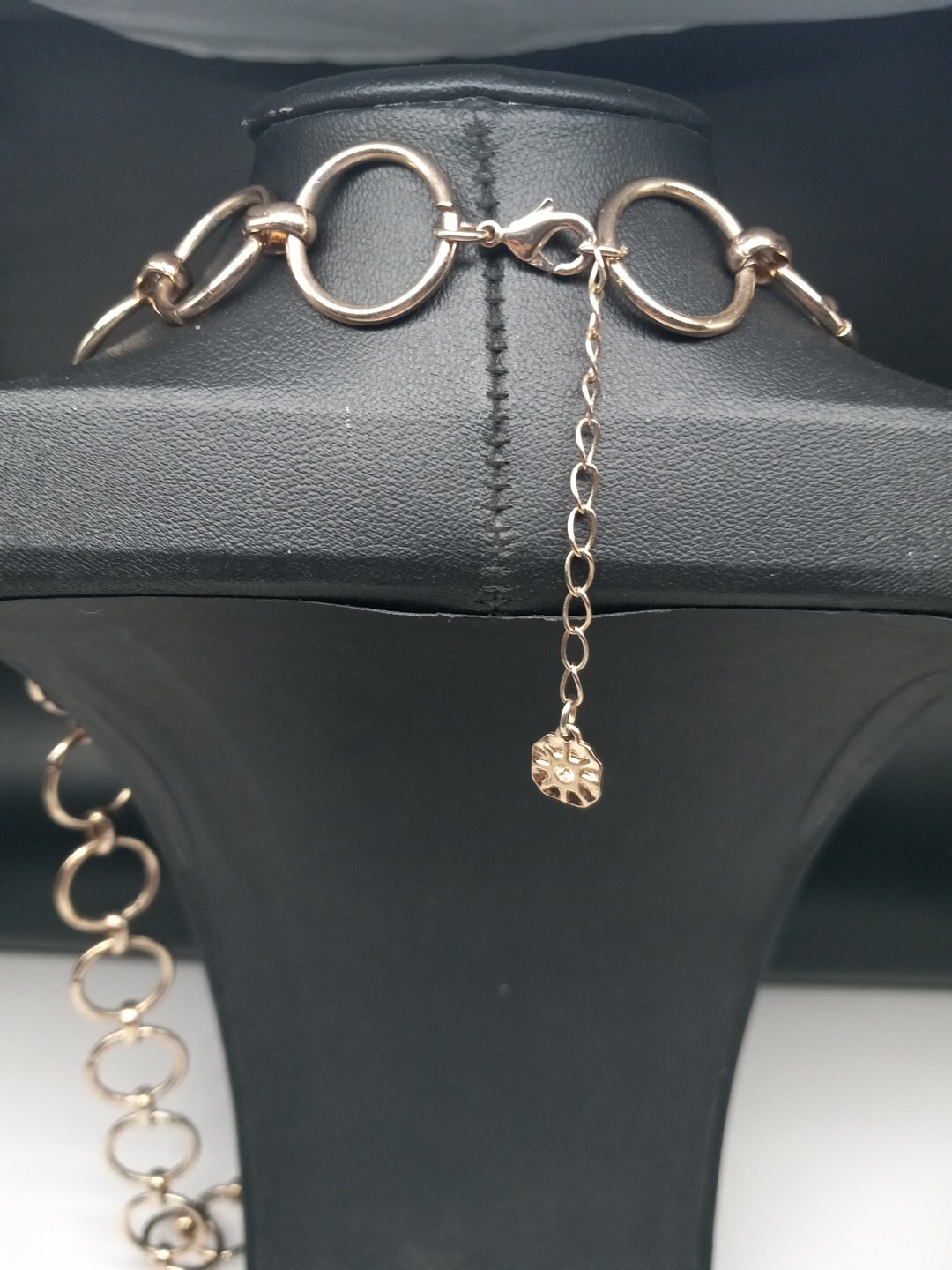 Monet Modernist Gold Tone Open Circle Links 32-in Long Chain Necklace