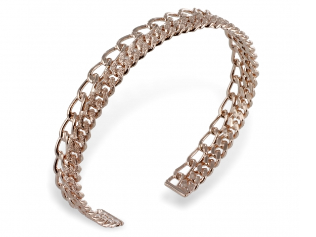 925 REAL SILVER ROSE GOLD PLATED *** Bracelet Bangle Bracelet Sparkly
