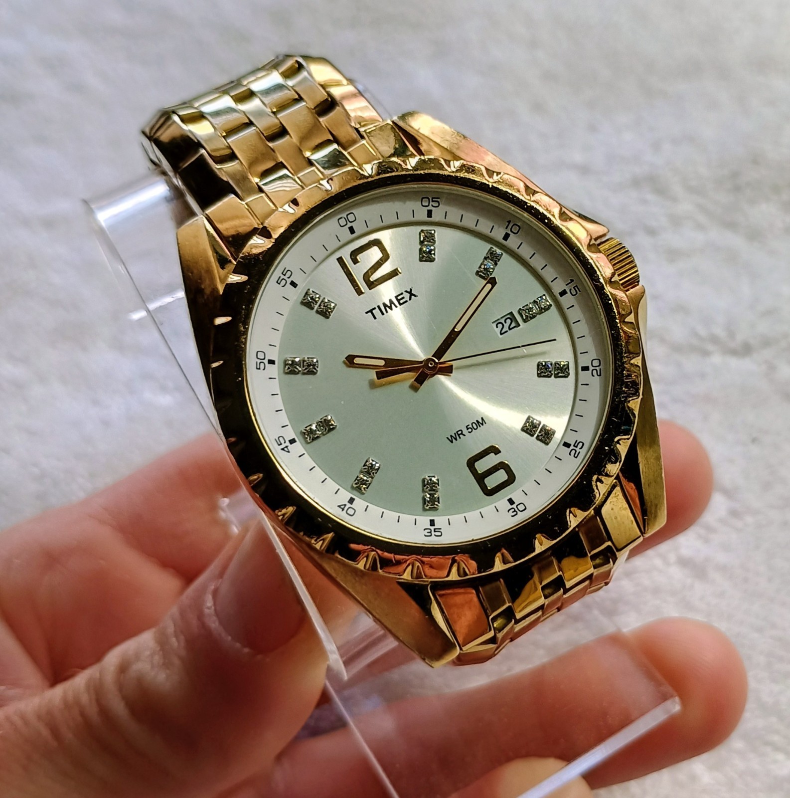 Timex Classic Men’s Watch model T2P262 Gold And Silver Toned