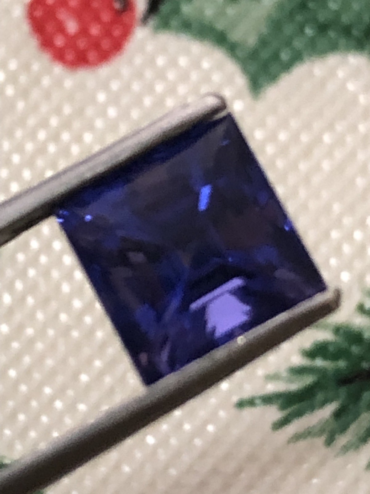 A Magnificient 4.12 Ct. Deep Blue Princess Cut Tanzanite (Rare Cut for this Gem)