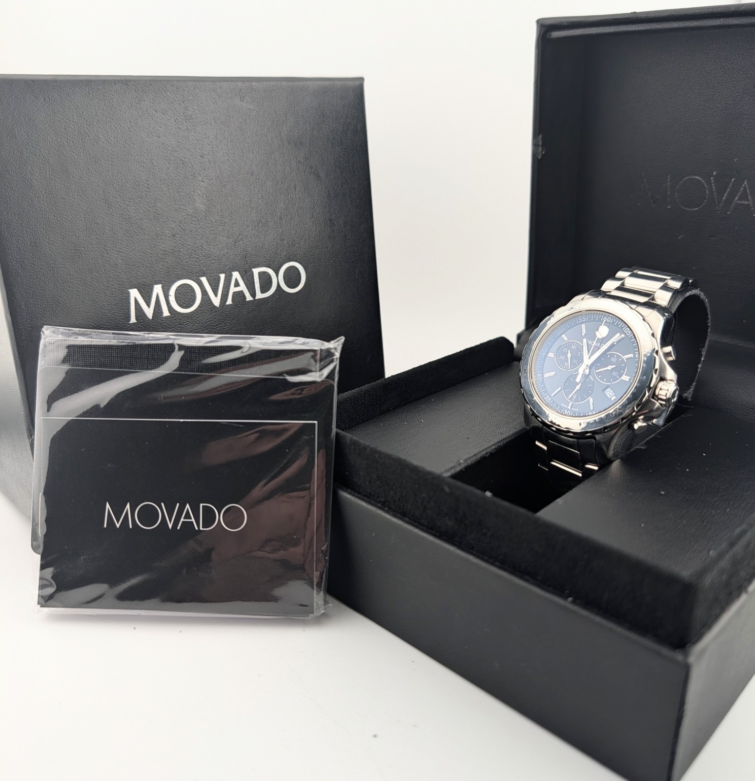 Movado Men’s Series 800 SS W/Black Dial; Model #14.1.27.1426 ~ Special