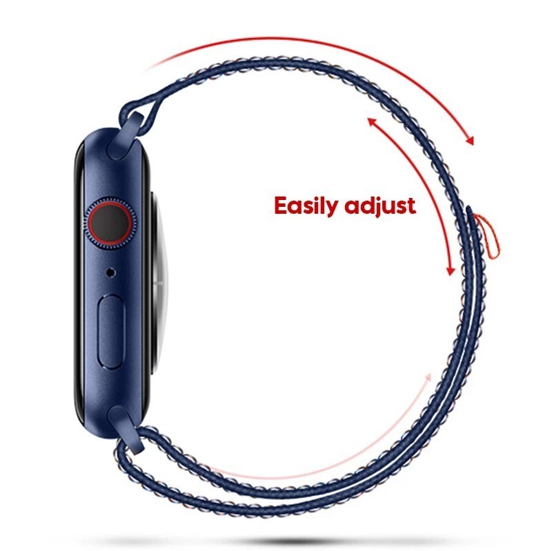 Nylon Sport Loop Band Strap for Apple Watch 11 10 9 8 7 6 5 SE 40-49mm Ultra 3 2