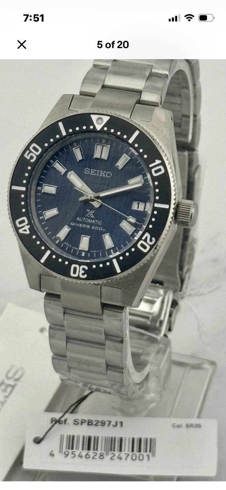 Seiko Prospex Automatic Diver Special Edition Save The Ocean SPB 297J1
