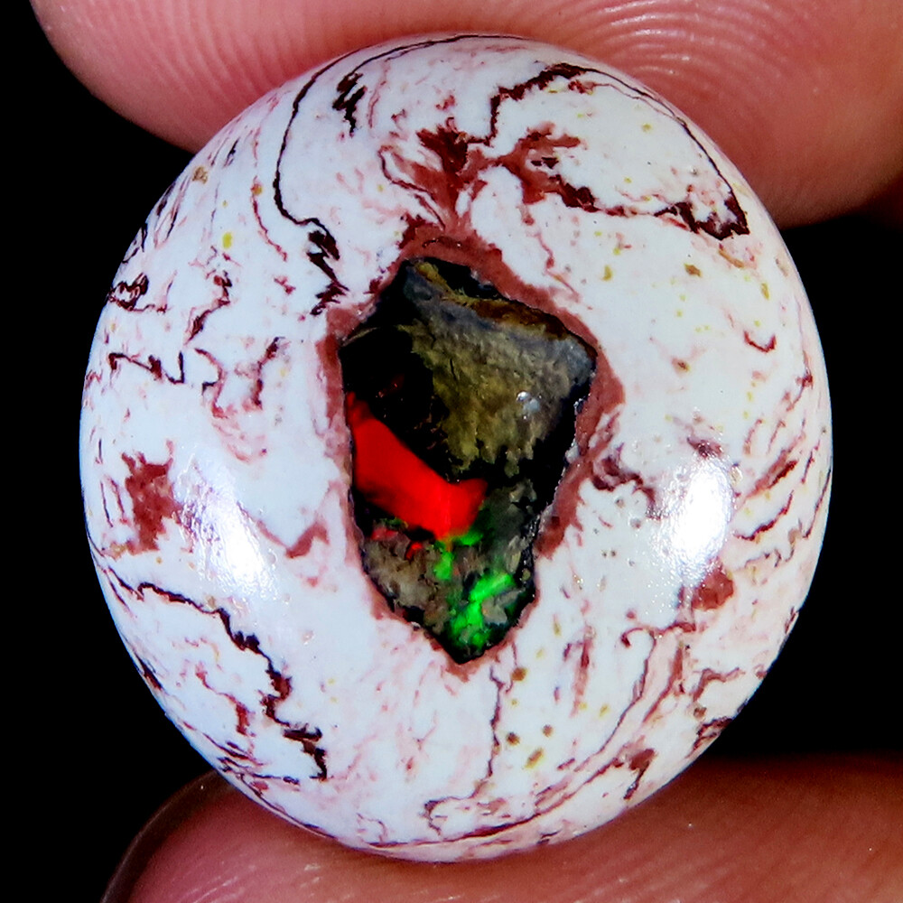 NATURAL MEXICAN FIRE OPAL MIX SHAPE CABOCHON LOOSE GEMSTONE (SIZE 10-26 MM)