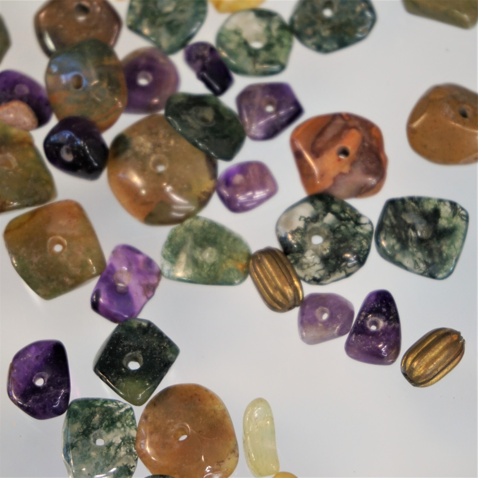 Craft Loose Beads Natural Polished Gemstones Various Shapes Sizes Colors