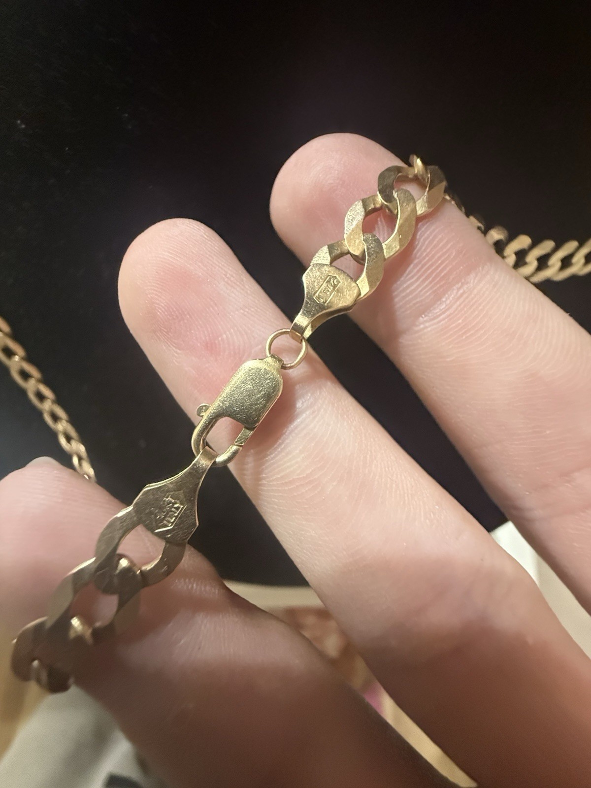10k Gold Cuban Link Necklace 22.5 Inches