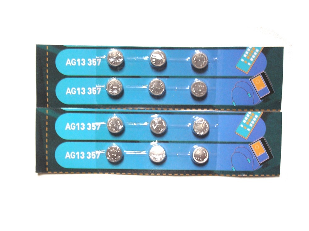12 pcs AG13 LR44 SR44 A76 L1154 357 Cell Button Battery