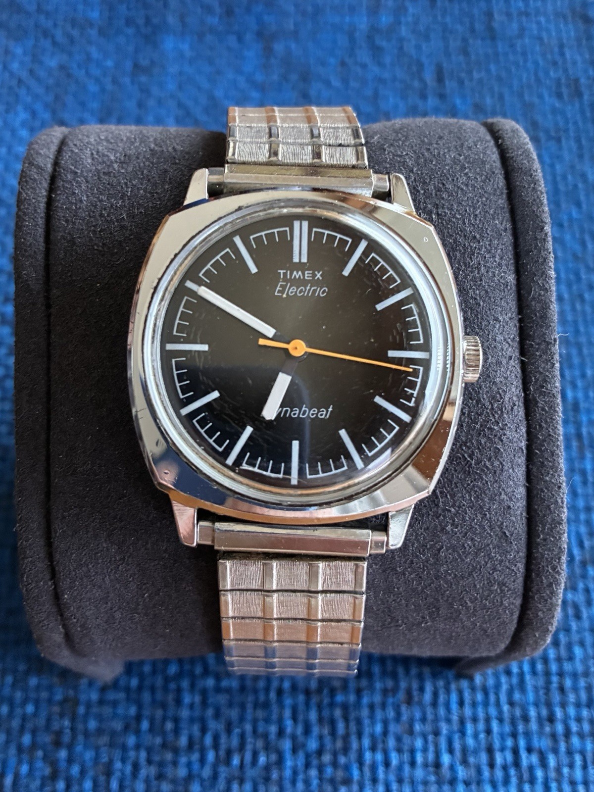 Vintage 1970s Timex Electric Dynabeat | Brown Sunburst | RUNNING | New Battery