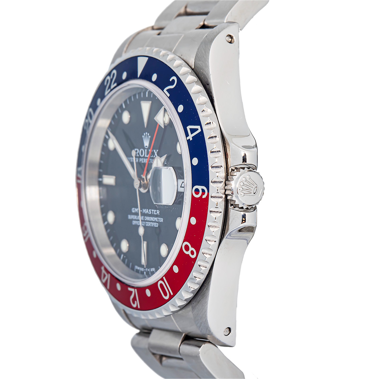 Rolex GMT-Master 16700 Oyster Pepsi SS Black Dial Auto Men’s Watch 40mm