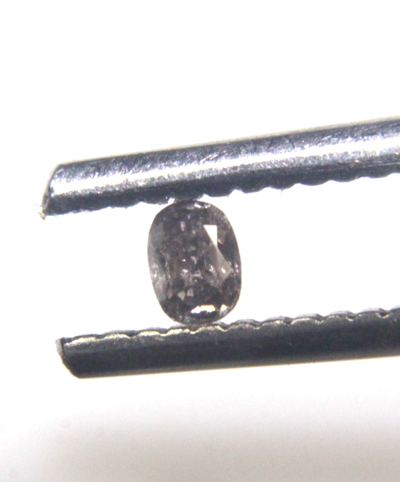 0.09Ct Natural Oval Shape Champagne Color Rose Cut Diamond 3.16×2.27×1.50 MM