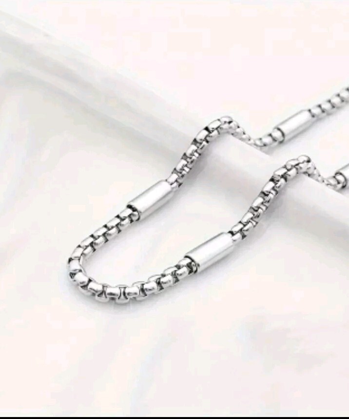 Cadena De Acero Inoxidable Premium Para Hombres Elegante Resistente Al Óxido