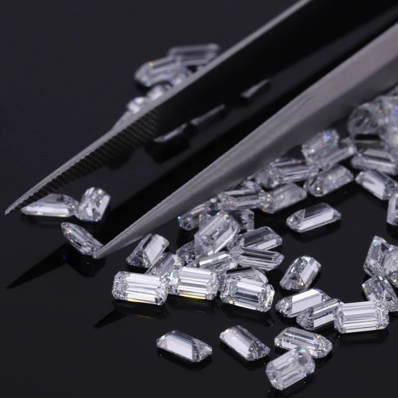 [CVD/HPHT Radiant Emerald] Wholesale 0.08-1ct Loose Lab Diamond Melee DEF VVS-VS