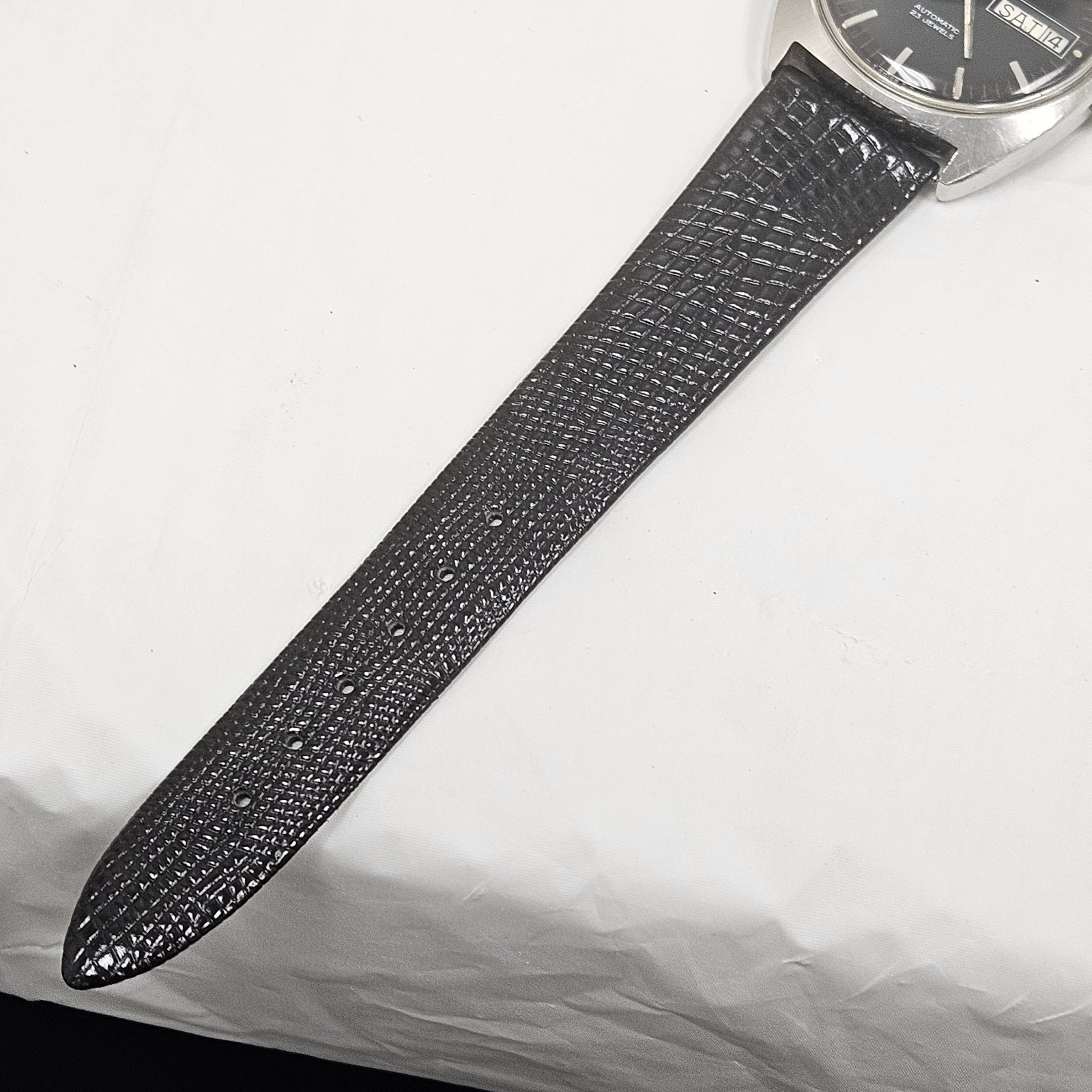 Vintage BULOVA Men’s Automatic Watch 23Jewels Day/date Black Dial Cal 11ANABC
