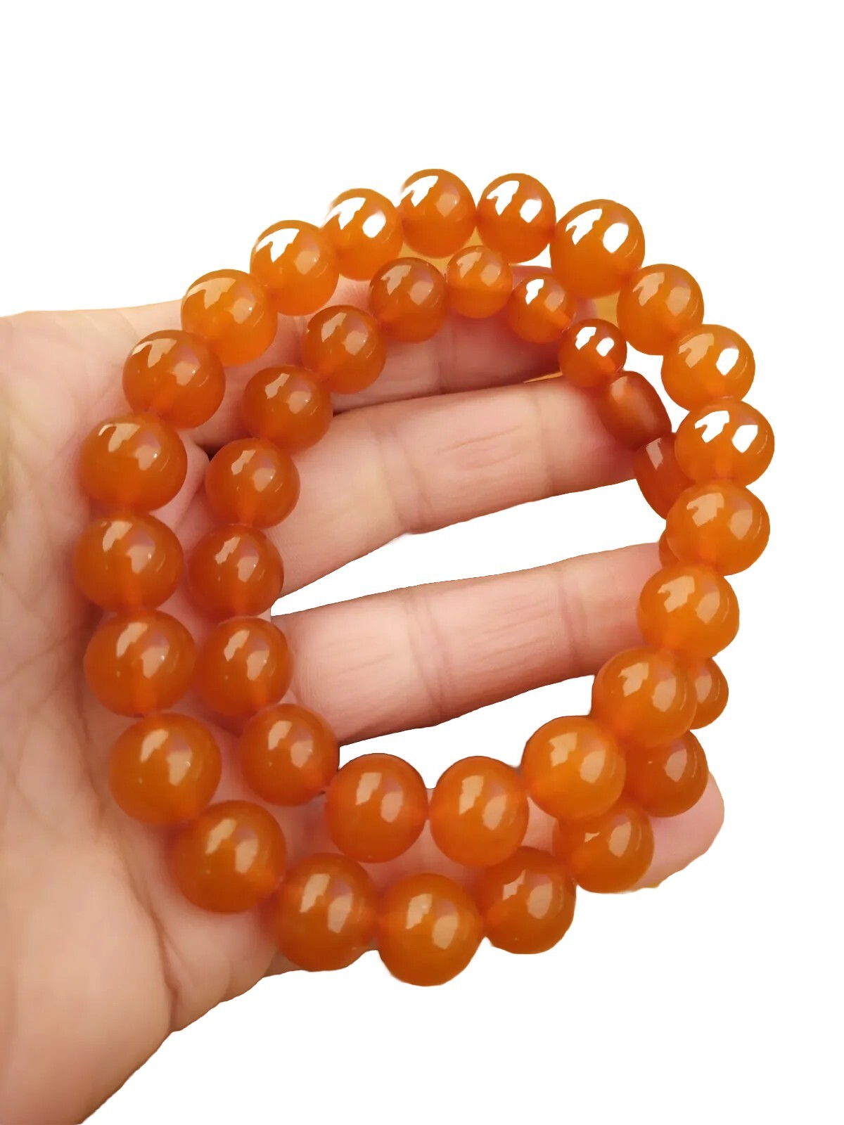 35 gr. Amber Necklace Vintage Pressed Honey Butterscotch natural Baltic AMBER