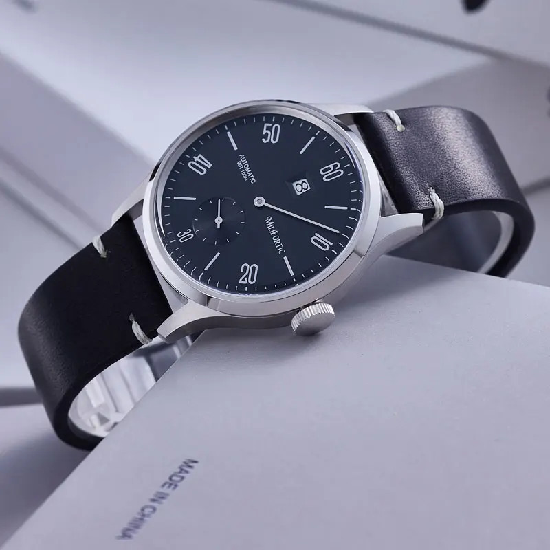 Milifortic 38MM Jumping Hour Auto Watch Sapphire Crystal 10ATM Mechanical