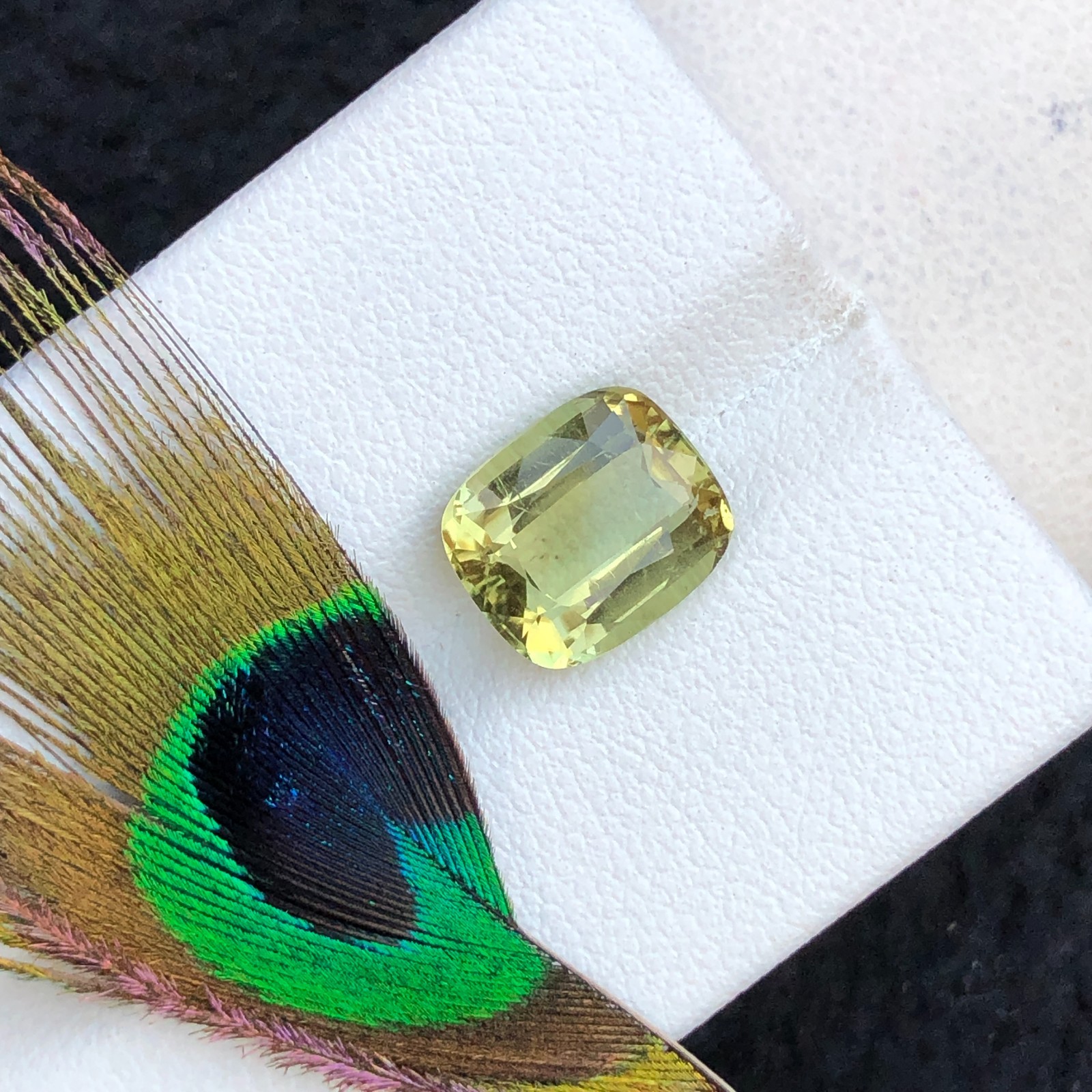 2.80 Ct Natural cut yellow color Tourmaline loose Gemstone From Afghanistan