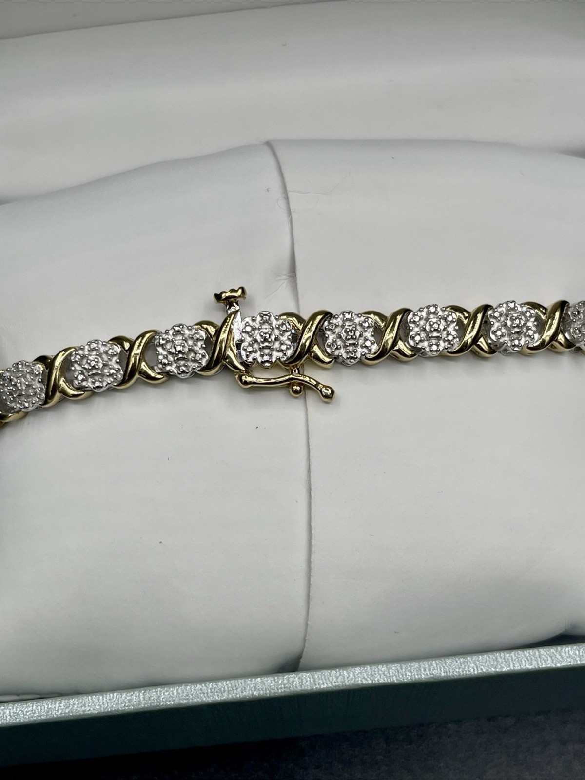 Brilliance Fine Jewelry 18KT Gold Plated 1/10 CTTW Genuine Diamond Jewelry