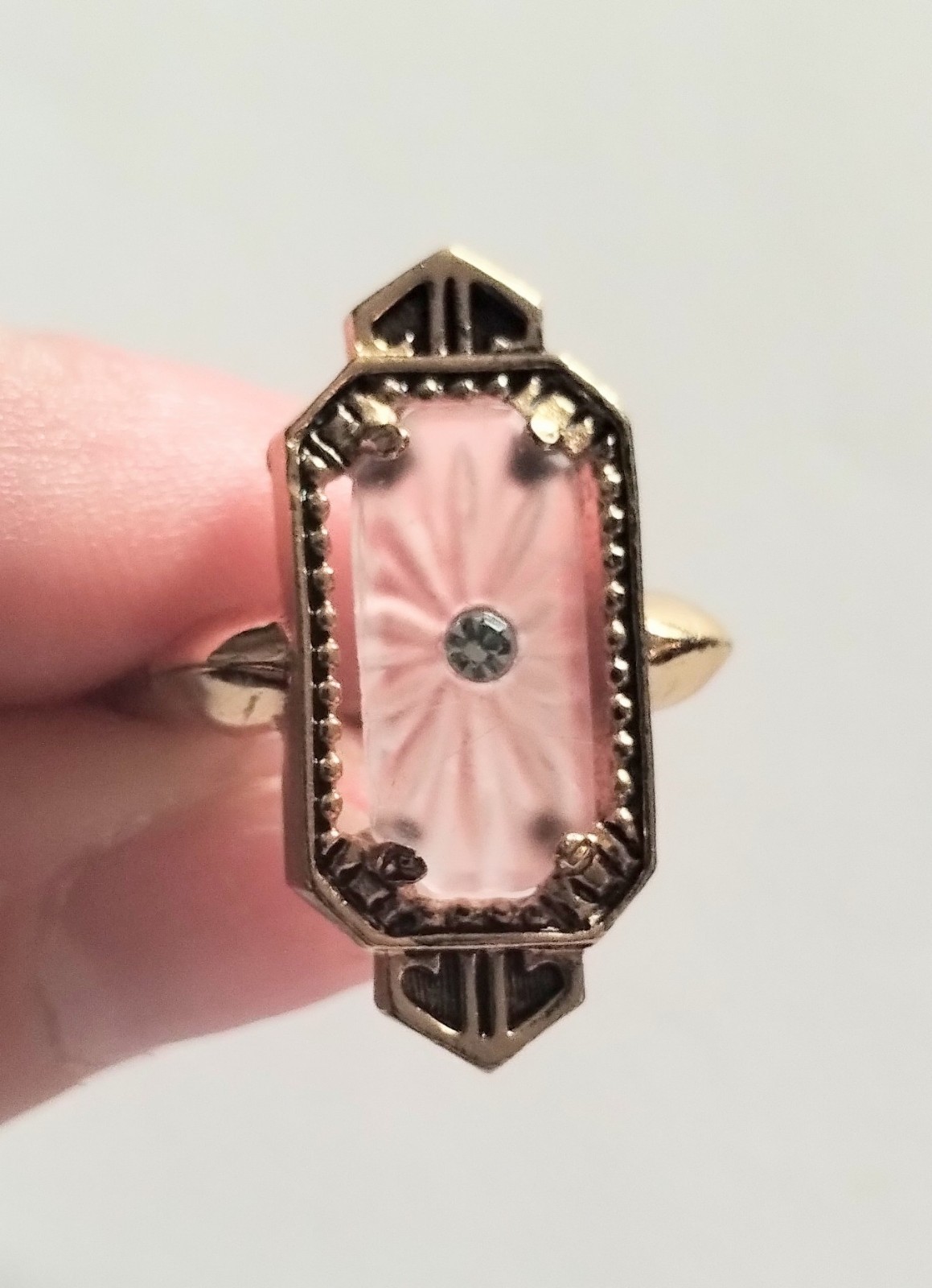 Vintage Avon 1977 Frostlights Ring Size 4.5 -8