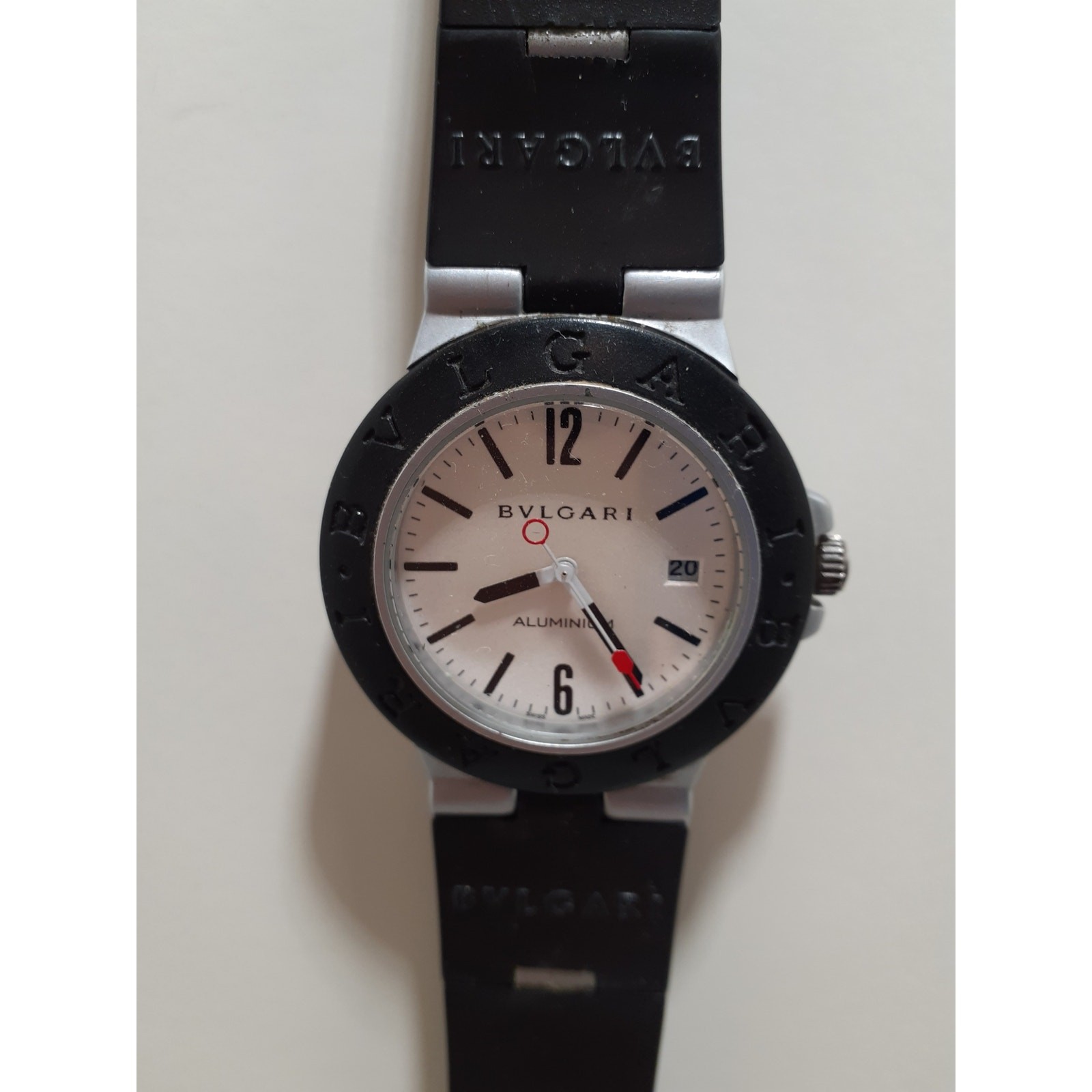 BVLGARI Aluminum Men’s Wristwatch Model AL38A Swiss Made
