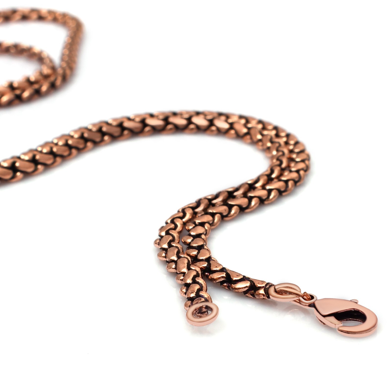 Pure Copper Rope Chain 100% Oxidized Handmade Necklace Gift For Jewelry RJ-018