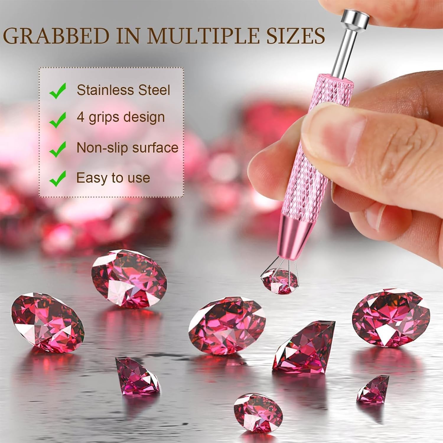 Multi-Use Piercing Grabber Tool – 2 Pcs Stainless Steel for Precision Jewelry
