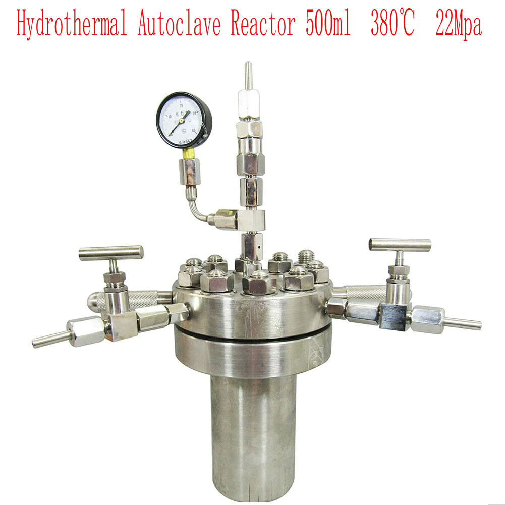 500ml High pressure Hydrothermal Autoclave Reactor 380℃ 22Mpa customizable