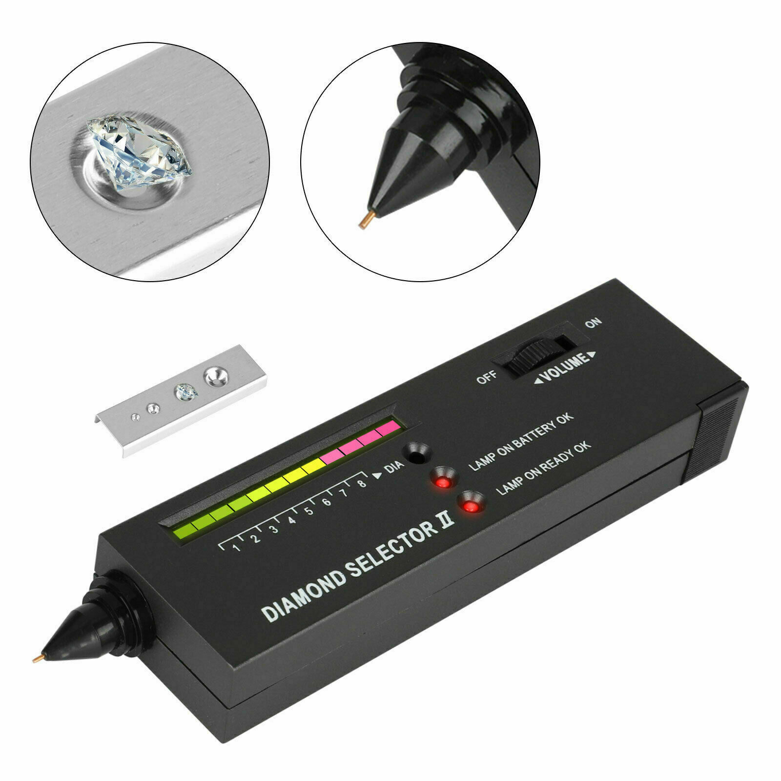 Diamond Tester Gold Silver Selector Gemstone Testing Kit Digital Electronic Tool