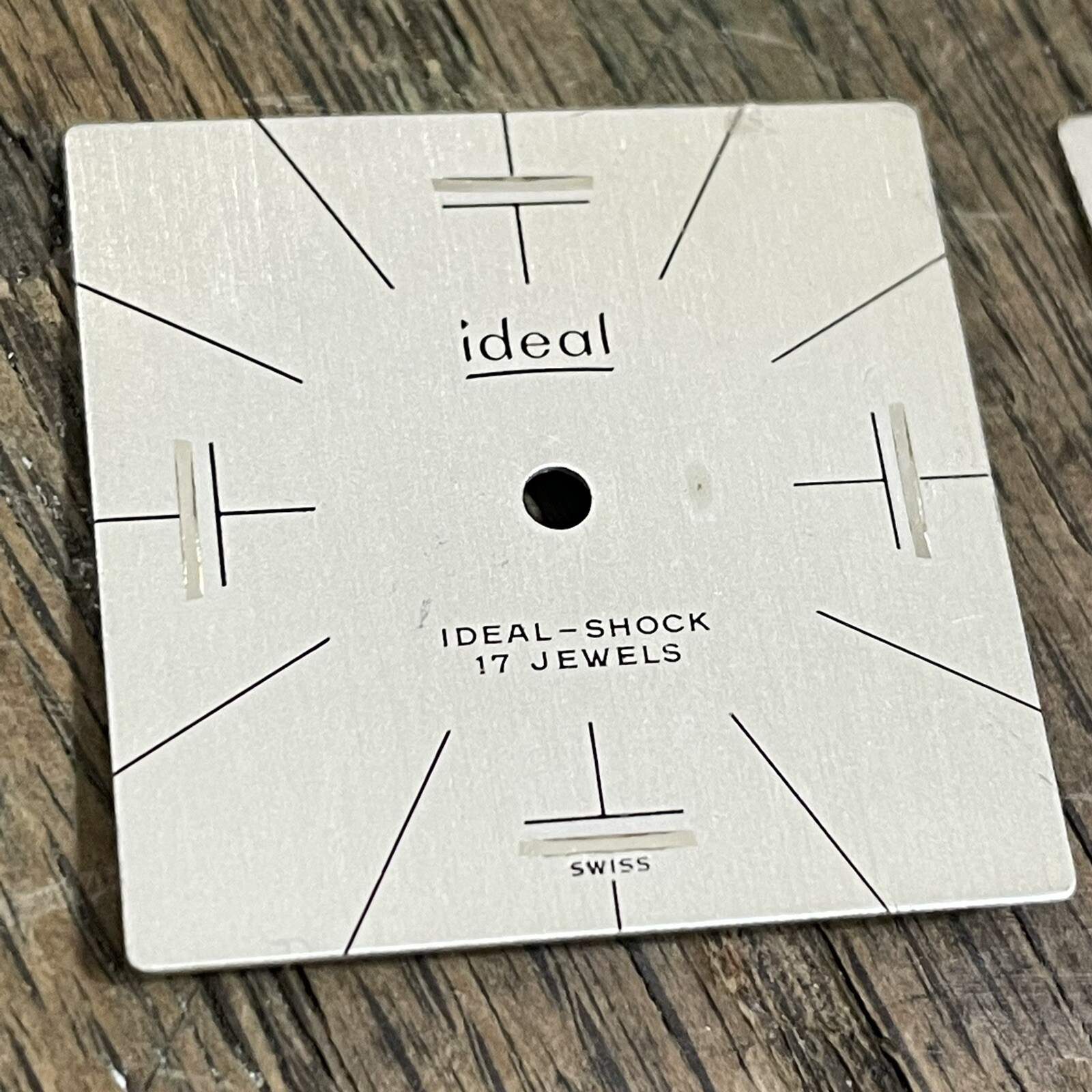 Ideal watch Dial 17 jewel Ideal-shock 27mm Square