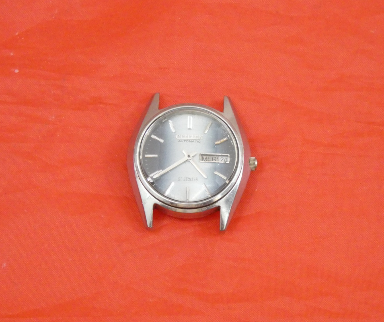 VINTAGE CITIZEN AUTOMATIC WATCH faceted crystal 6501 / 61-0593