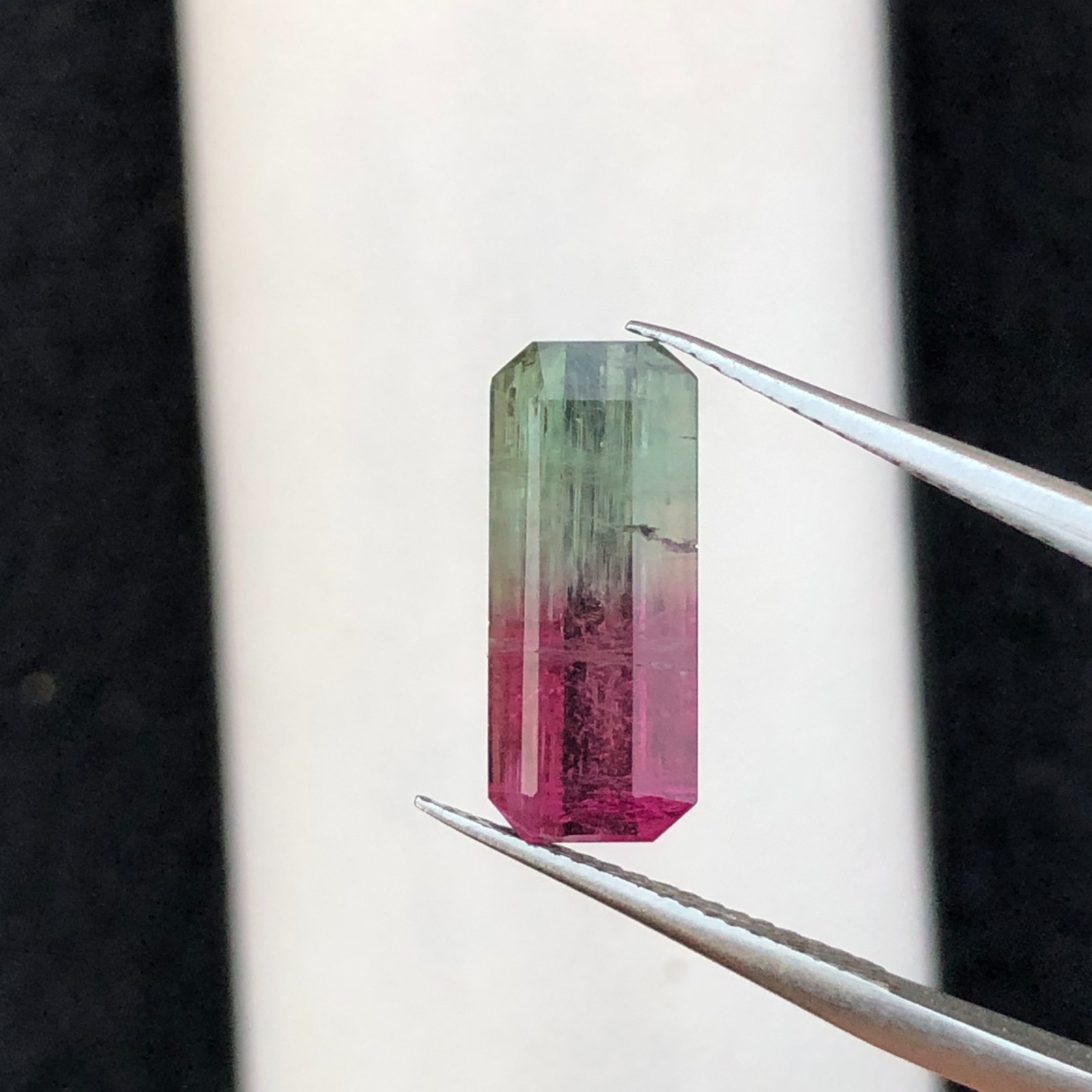 2.80 Ct Natural Bi-color watermelon Tourmaline loose Gemstone From Afghanistan