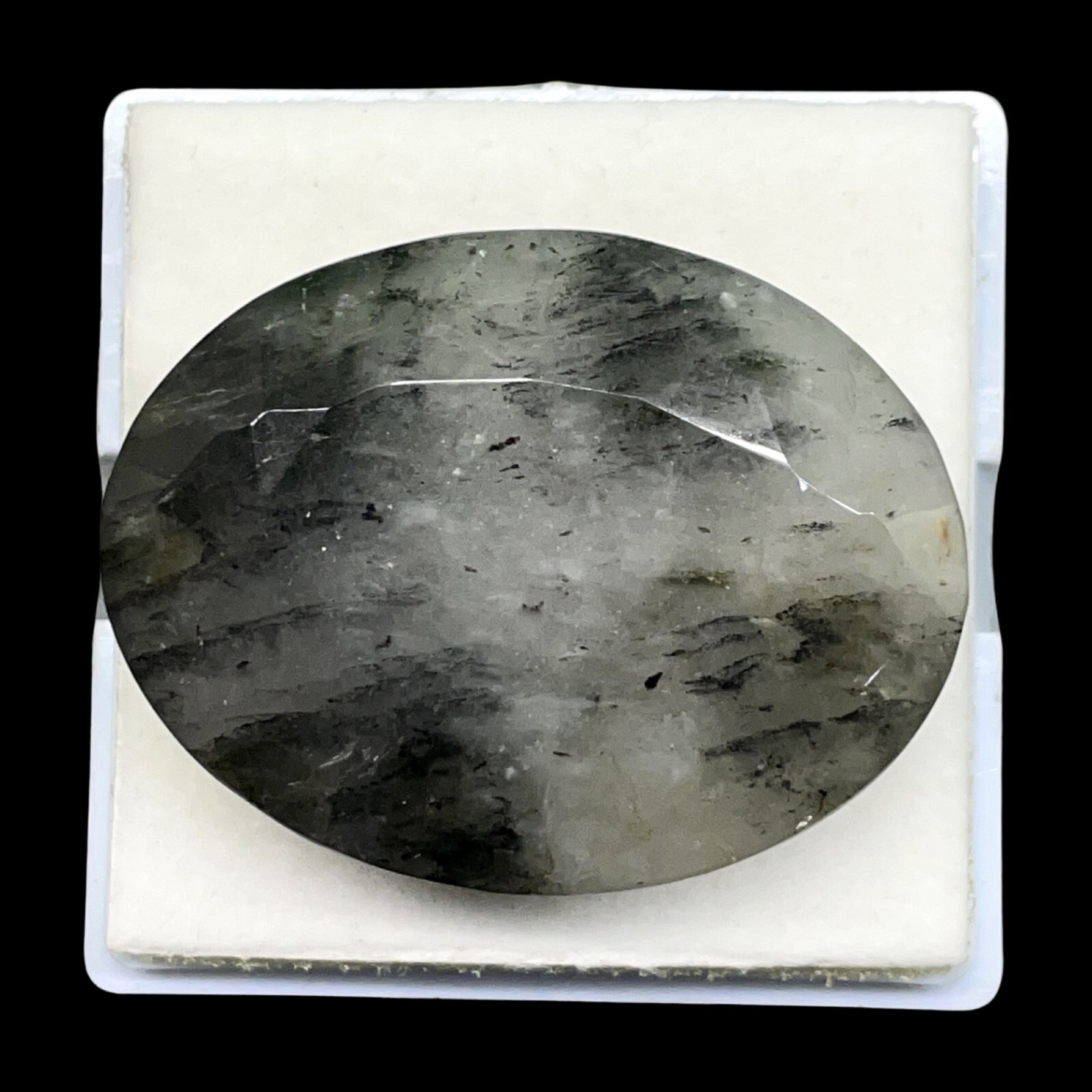 156.5 Cts Natural Rutile Quartz 42x33mm Oval Cut Loose Untreated Gemstone