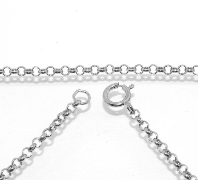 2mm Cable Round Rolo Chain Necklace Extender Real Solid 14K White Gold Genuine