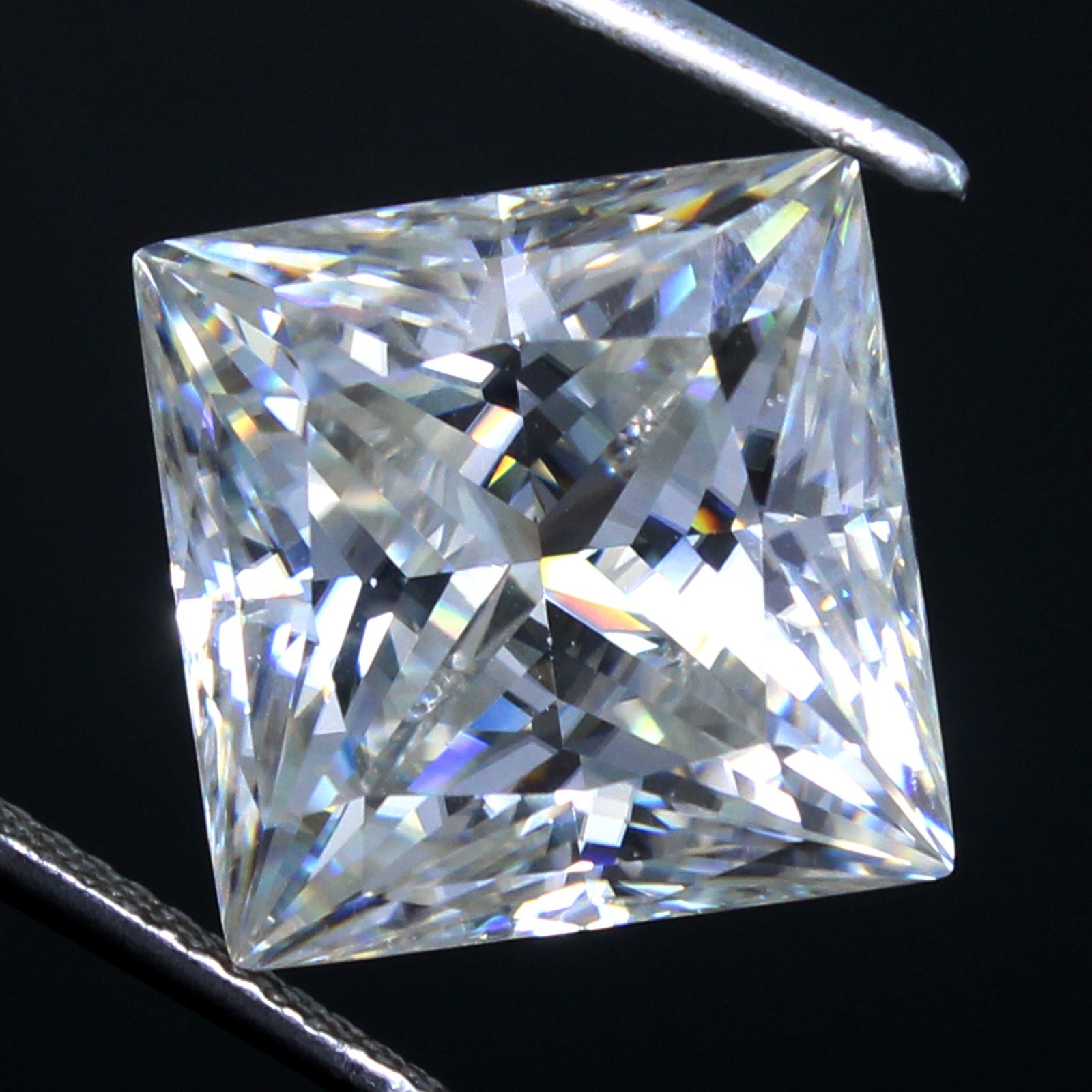 Natural 1.75 Ct Certified DE Color VVS1 Excellent 7.00 MM Princess White Diamond