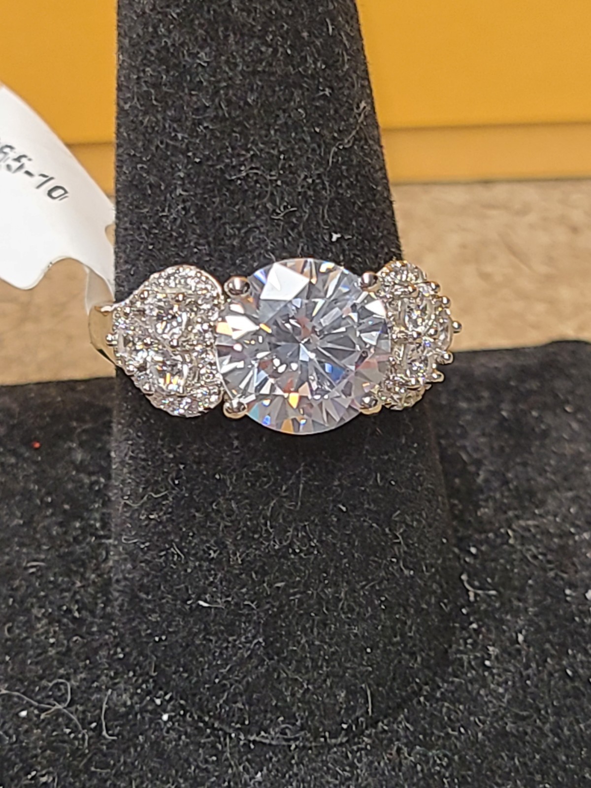 Bella Luce White Cubic Zirconia Rhodium Over Sterling Silver Ring 9.00ctw